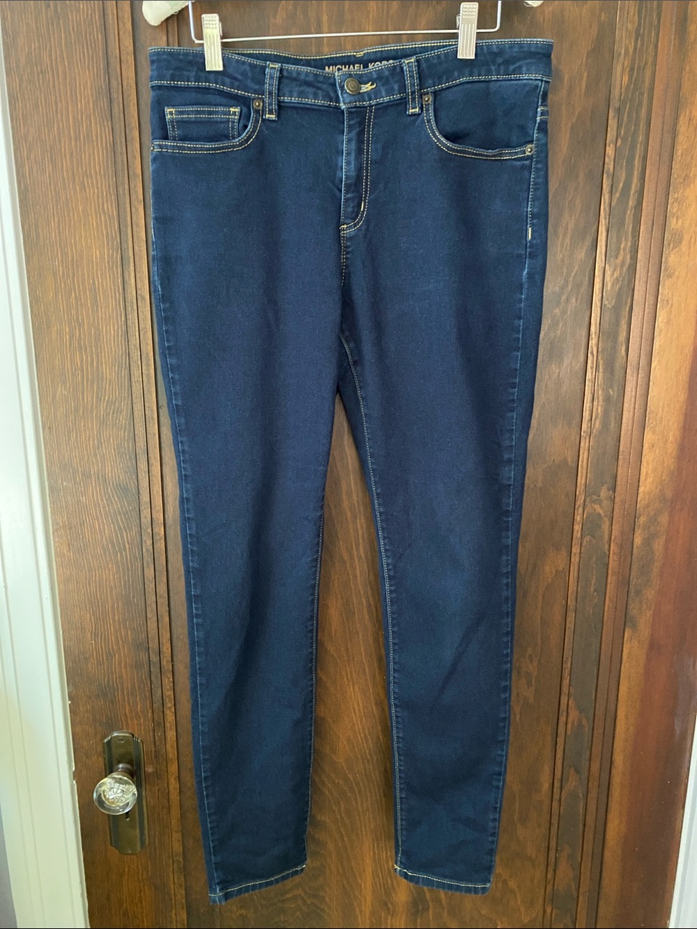 Michael Kors Women's Navy Izzy Skinny Jeans - size 10